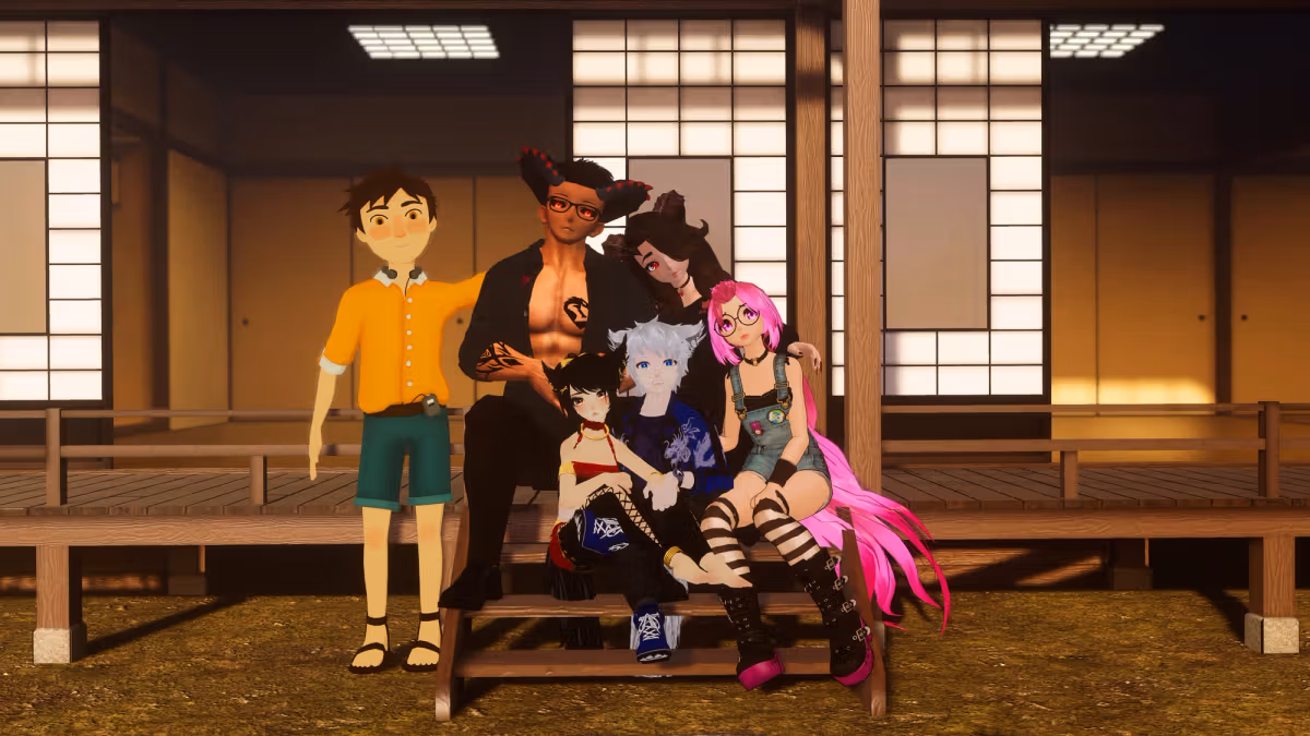 We met in VR Chat