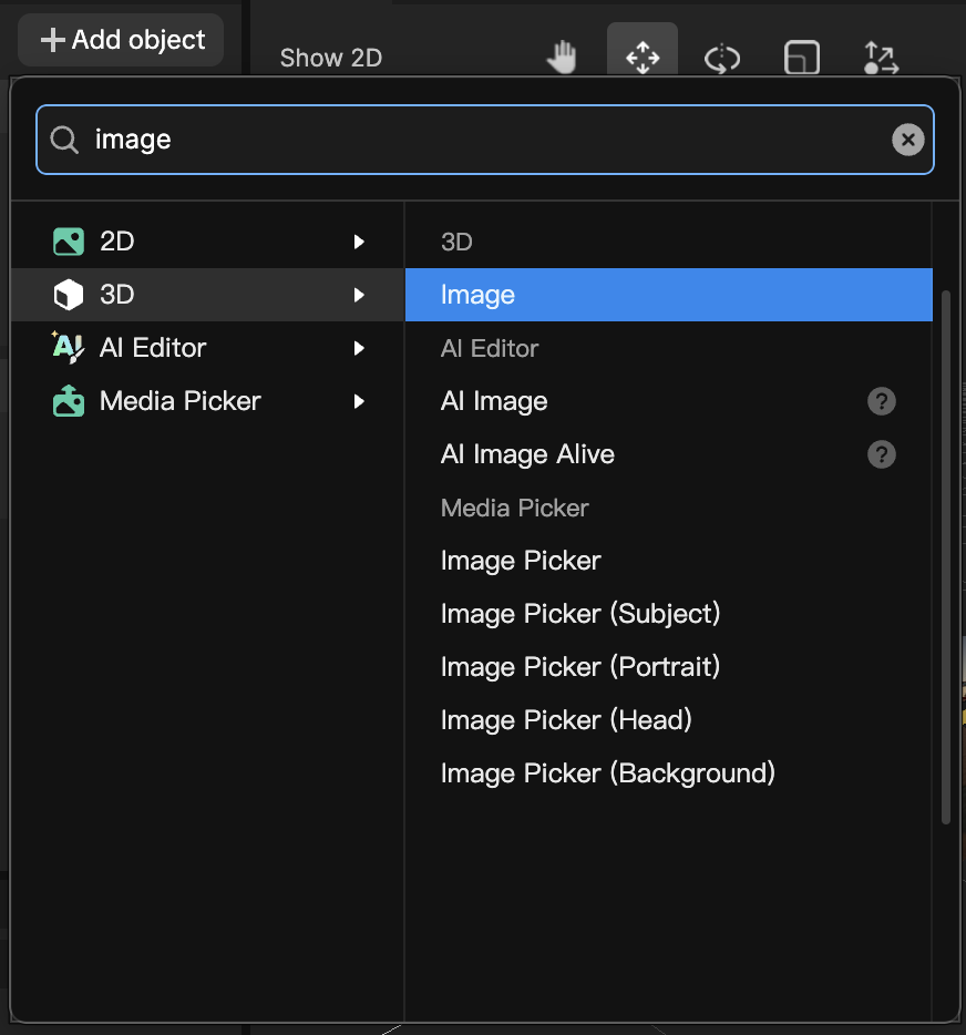 Effect House Add 3D Image