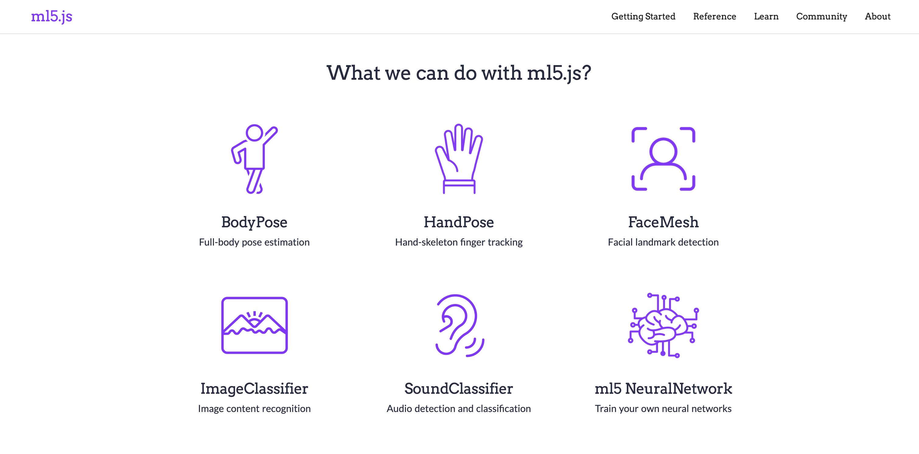 ml5.js Webpage