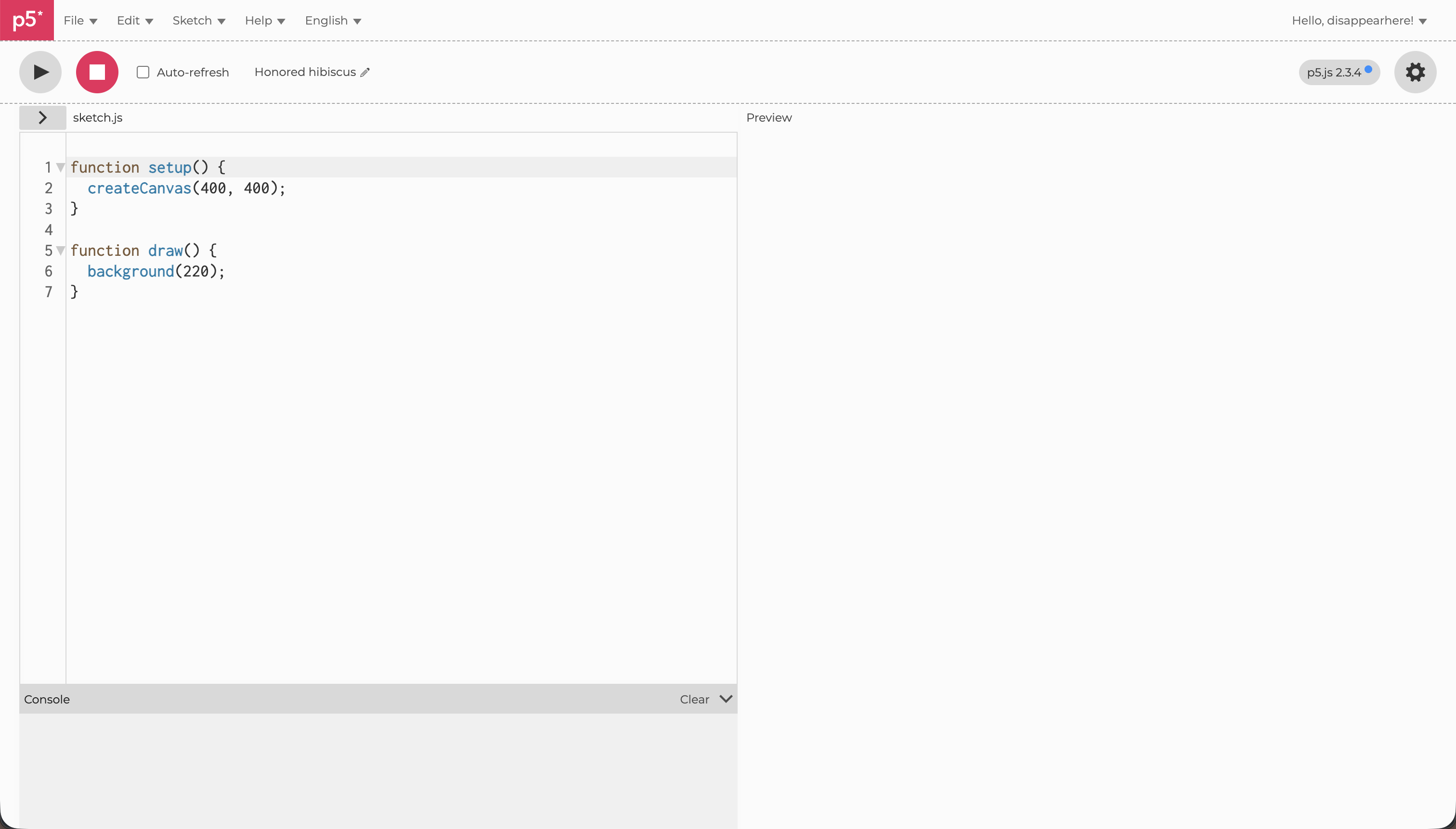 p5.js Web Editor