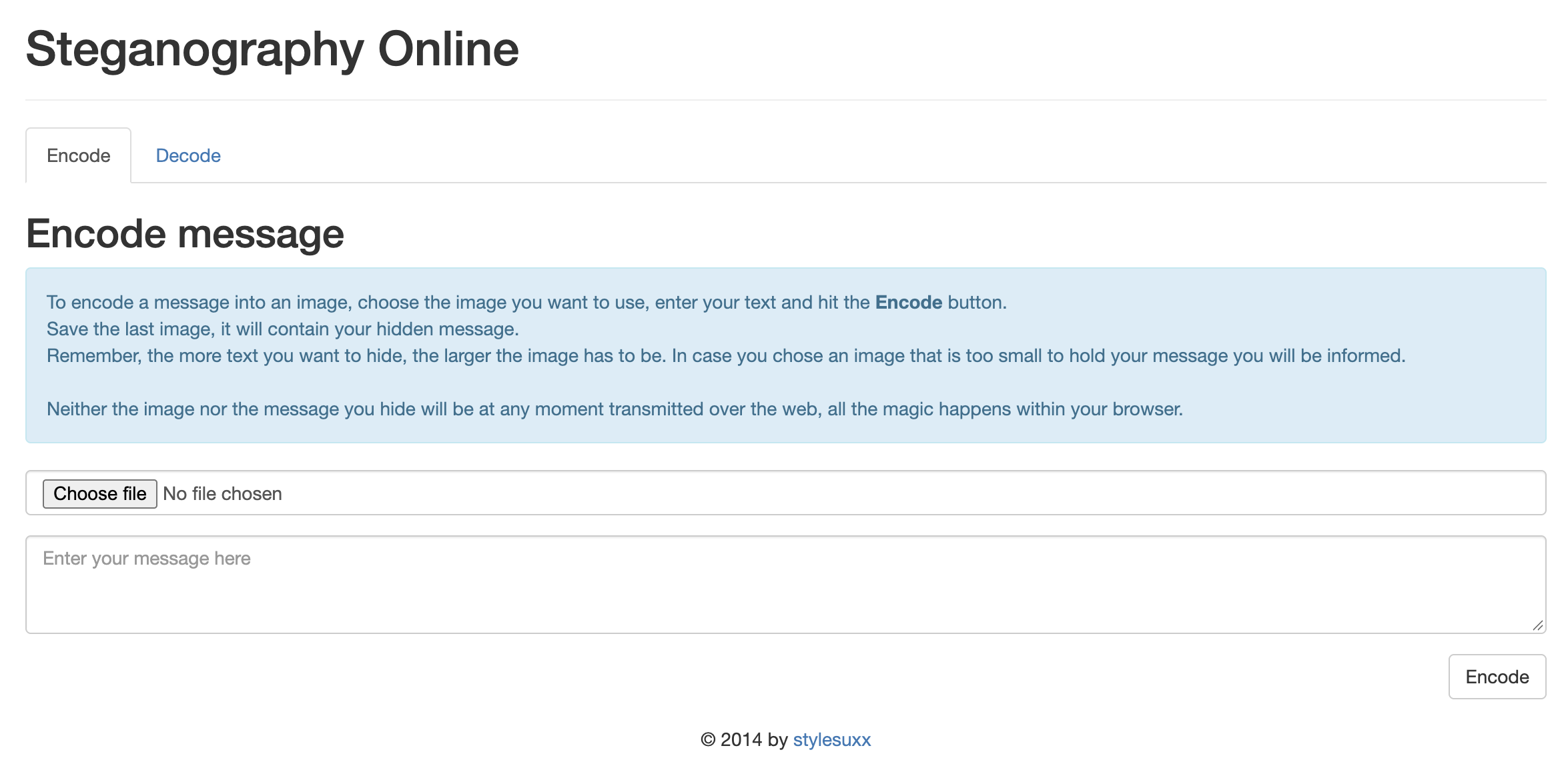 Steganography online